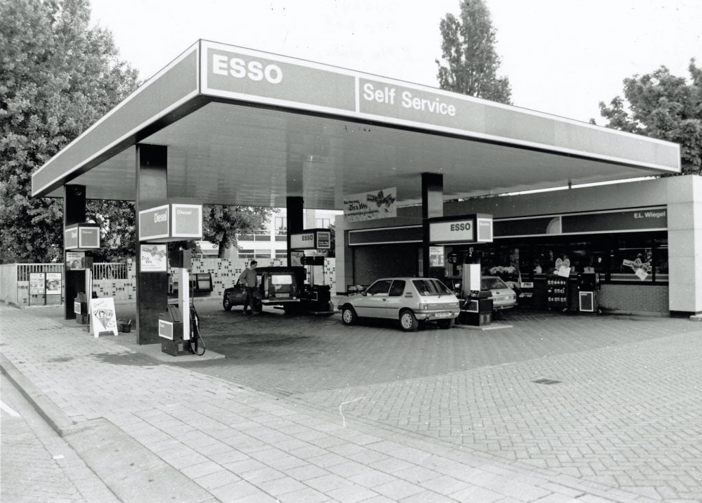 Benzinestation in hellevoetsluis