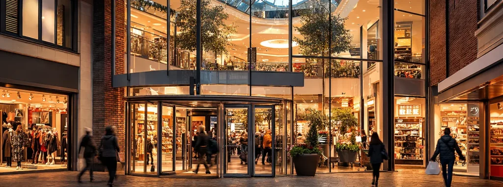 Winkelstraat in Hellevoetsluis met winkels en terras