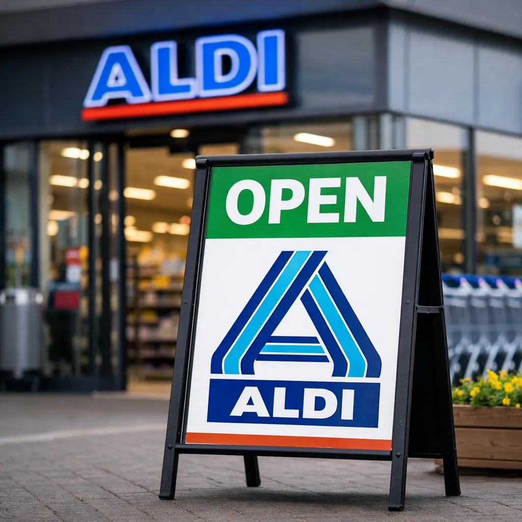 Voorkant van ALDI in Hellevoetsluis